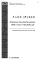 Alice Parker, Sermon from the Mountain Baritone solo, SATB, Organ or Percussion, Guitar and Strings Chorpartitur