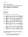 Toms Luis de Victoria, Jesu dulcis memoria SATB Stimme