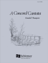 Randall Thompson, A Concord Cantata SATB, Orchestra or Piano Chorpartitur