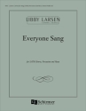 Libby Larsen, Everyone Sang SATB, Percussion [Two], Harp Chorpartitur