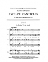 Randall Thompson, Twelve Canticles: No. 1. Praise Ye the Lord SATB Stimme