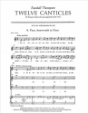 Randall Thompson, Twelve Canticles STB and Unison Men's Voices Stimme