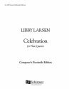 Libby Larsen, Celebration Fltenquartett Partitur