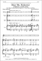 Henry Mollicone, Hear Me, Redeemer SATB, opt. Soprano or Tenor Solo and Piano Stimme