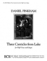 Daniel Pinkham, Three Canticles from Luke High Voice and Organ Buch