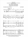 Jane Marshall, Give Praise and Thanks SATB, Tambourine Stimme