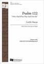 Carlyle Sharpe, Psalm 122 Tenor Solo, SATB and Organ Chorpartitur