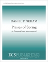 Daniel Pinkham, Praises of Spring 2-Part Treble Voices [Children or Women] a Cappella Stimme