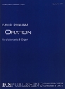 Daniel Pinkham, Oration Violoncello and Organ Partitur + Stimmen