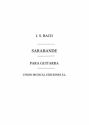 Sarabande De La Sonata II Para Violin Gitarre Buch