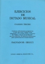 Salvador Segui, Ejercicios De Dictado Musical Volume 3  Buch