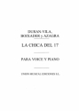 Ruiz de Azagra: 'La Chica Del 17' Vocal and Piano Buch