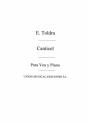 Toldra: Canticel for Voice and Piano Vocal and Piano Buch