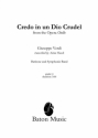 Giuseppe Verdi, Credo in un Dio crudel Baritone and Symphonic Band Partitur + Stimmen