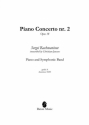 Sergei Rachmaninov, Piano Concerto nr. 2 Piano and Symphonic Band Partitur + Stimmen