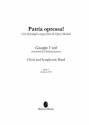 Giuseppe Verdi, Patria oppressa! Choir and Symphonic Band Partitur + Stimmen