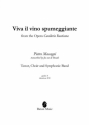 Pietro Mascagni, Viva il vino spumeggiante Tenor, Choir and Symphonic Band Partitur + Stimmen