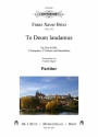 Brixi, Franz Xaver, Te Deum laudamus SATB, 2 Trp, 2 Vl und Gb Partitur