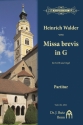 Walder, Heinrich, Missa brevis in G SATB und Orgel Partitur