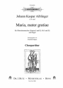 Aiblinger, Johann Kaspar, Maria, mater gratiae 4stg. Oberstimmenchor und Orgel (Vc u. Kb ad lib.) Partitur