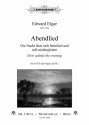 Elgar, Edward, Abendlied SATB und Orgel ad lib.