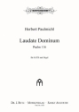 Paulmichl, Herbert, Laudate Dominum op. 183/a SATB und Orgel