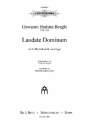 Borghi, Giovanni B., Laudate dominum SATB (Soli ad lib.), Orgel