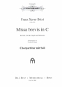 Missa brevis in C fr Soli, gem Chor und Orchester Chorpartitur