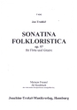 Sonatina folkloristica op. 57 fr Flte und Gitarre 2 Spielpartituren