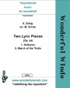 Grieg, E., Two Lyric Pieces Fl1/Pc, 3 Flutes, A, B