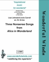 Lehmann/Carroll., Three Nonsense Songs from Alice in Wonderland SATB Voices, 4 Flutes, A, B