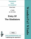 Entry of the Gladiators for flute choir  and percussion score and parts