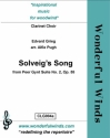 Grieg, E., Solveig's Song (Peer Gynt) Eb Cl, 3 Bb Clarinets, A, B, CB