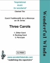 Trad./ Monnoye, Three Carols 3 Bb Clarinets