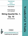 Debussy, C., String Quartet No. 1 (3rd Mvt.) Fl, Ob, Bb Cl, Hn, Bassoon