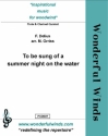 Delius, F., To be sung of a summer night on the water 3 Flutes, 2 Bb Clarinets