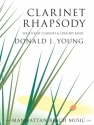 Young, Donald, Clarinet Rhapsody Blasorchester & Klar Partitur