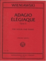 Henryk Wieniawski, Adagio Elegiaque Violin and Piano Book & Part[s]