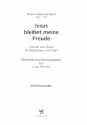 Jesus bleibet meine Freude fr 4 Blechblser (Posaunenchor) und Orgel Blserpartitur