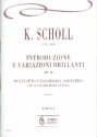 Introduzione e variazioni brillianti op.20 for flute and piano (guitar) score and parts