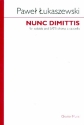 Nunc dimittis for soloists and mixed chorus a cappella score (la)