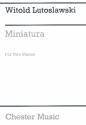 Miniatura for 2 pianos parts,  archive copy