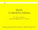 Musik fr feierliche Anlsse fr Blasmusik/Harmoniemusik Oboe 1