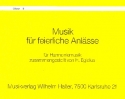 Musik fr feierliche Anlsse: fr Blasmusik Oboe 2