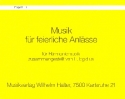 Musik fr feierliche Anlsse: fr Blasmusik Fagott 2