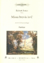 Missa brevis in C fr gem Chor, Blser und Orgel Partitur