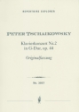 Konzert G-Dur Nr.2 op.44 (Originalfassung) fr Klavier und Orchester Studienpartitur