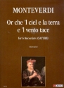 Or che 'l ciel e la terra e 'l vento tace for 6 recorders (SATTBB) score and parts