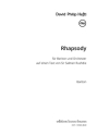 Rhapsody  fr Bariton und Orchester Bariton solo