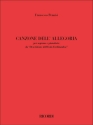 Canzone dell'allegoria Soprano and Piano Book